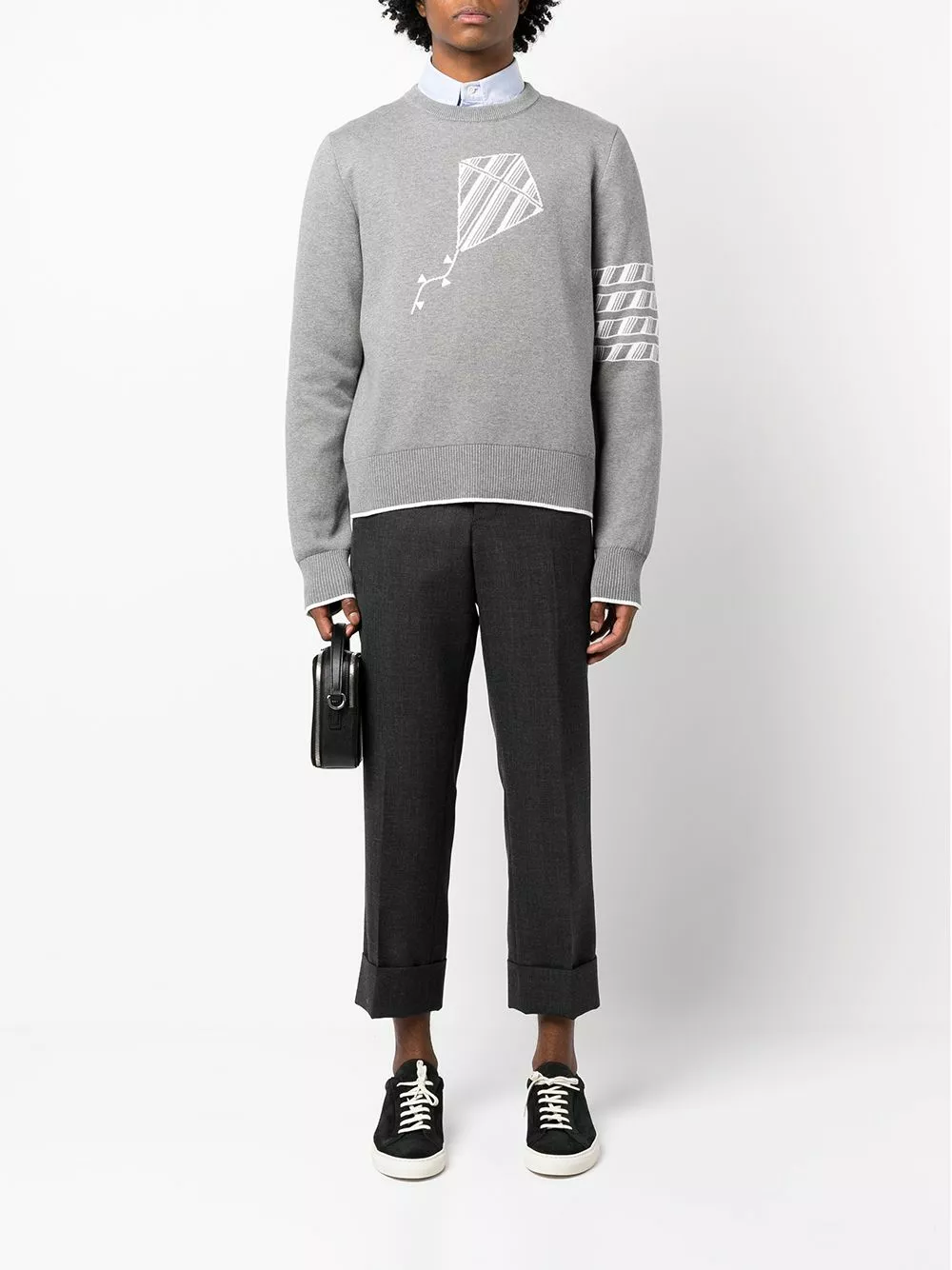 Thom Browne 4 Bar stripe jumper knitted sweaters of men 3 Thom Browne 4-Bar stripe jumper